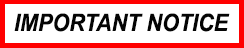 IMPORTANT NOTICE